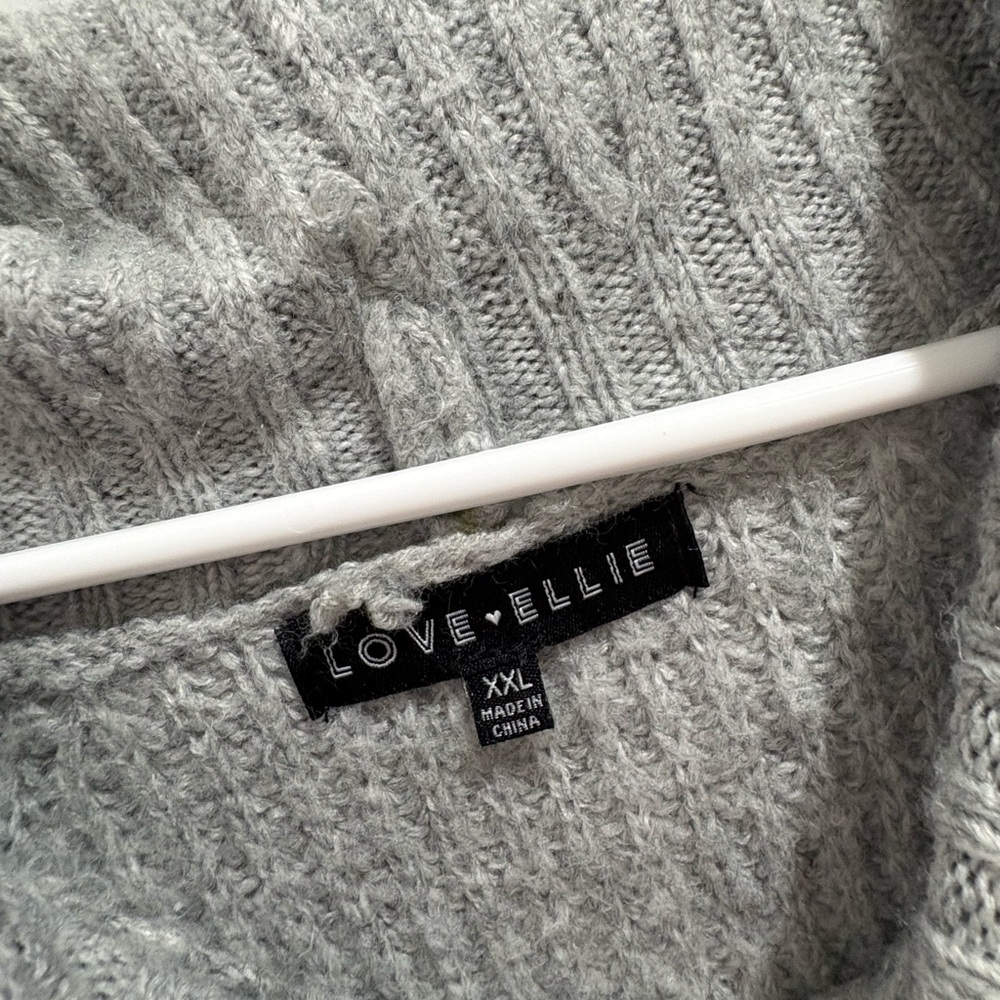 Cozy Gray Women's Sweater Dress by Love Ellie - Picture 2 of 8